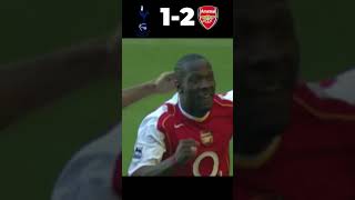 London is red  Tottenham Hotspur 45 Arsenal  highlights 2004 [upl. by Lerraf290]