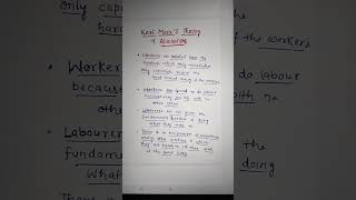 KARL  Marxs Theory of Alienation Class 11 SOCIOLOGY [upl. by Ralfston]