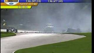 Katherine Legge crash Road America 2006 [upl. by Yadseut493]