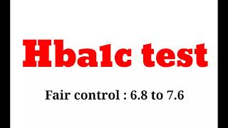 Hba1c test normal range [upl. by Eciram]