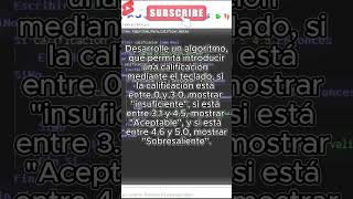 Algoritmo para clasificar notas en PSeInt algoritmo pseint tutorial programacion codificación [upl. by Trellas]