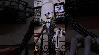 JACK SKELLINGTON nyc nightmarebeforechristmas nychalloweenjackskellington timburton halloween [upl. by Aikrahs]