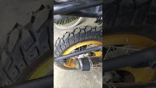 Red Rooster Exhaust amp Dismotech tubeless X in Himalayan [upl. by Mandelbaum233]