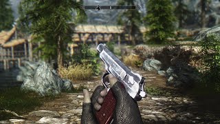 SkyrimSE APS Stechkin Automatic Pistol [upl. by Yekcim]