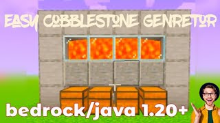 How to Easily Make a Cobblestone Generator in Minecraft 120 viral minecraft trendingstone farm [upl. by Nessaj]