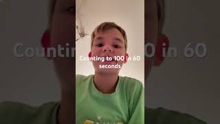 Counting to 100 In 60 seconds [upl. by Bellda]