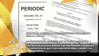 Continúa abierta la convocatoria para designar al Fiscal de Nayarit [upl. by Namref]