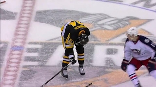 Gotta See It Calvert breaks his stick across the back of Kuhnhackl [upl. by Muhan]