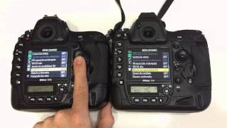 Nikon D4s vs Nikon D4 Settings Menus Español [upl. by Einner]