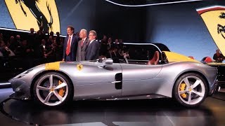 Ferrari Monza SP1 and SP2 Introduction from Maranello [upl. by Buatti465]