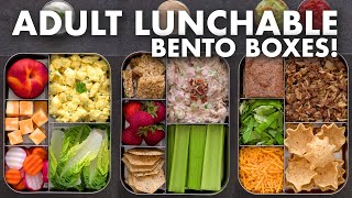 Bento Box Lunch Ideas for Work amp School – Adult LUNCHABLES [upl. by Reina372]