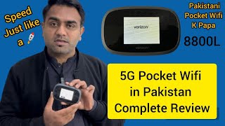 5G Pocket Wifi Frist Time in Pakistan Verizon 8800L [upl. by Eoz]