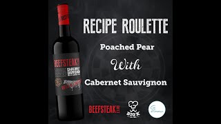 Beefsteak Club X Big K Recipe Roulette ꟾ Sue Stonemans Poached Pear with Cabernet Sauvignon [upl. by Devin]