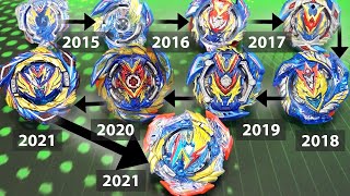 VALKYRIE TIMELINE BATTLE  20152021 Ultimate Valkyrie VS ALL Valkyrie Evolutions  Beyblade Burst [upl. by Vergil]