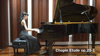 Yulia14 plays Chopin 12 Etude Op25 No1 quotAeolian Harpquot [upl. by Notgnihsaw]