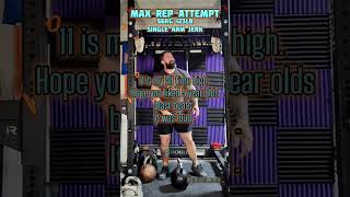 HEAVY KETTLEBELL MAXIMUM REPS WITH 123LBS SINGLE ARM [upl. by Cannon]