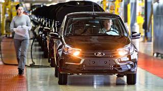 LADA Assembly Line🚘2024 Factory Vesta Granta Priora Kalina Largus Bumper – Manufacturing [upl. by Solahcin]