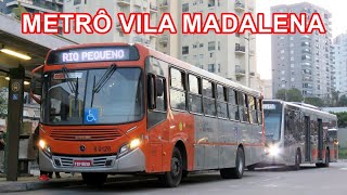 Metrô Vila Madalena São PauloSP  Movimentação de Ônibus 18 [upl. by Secnirp]