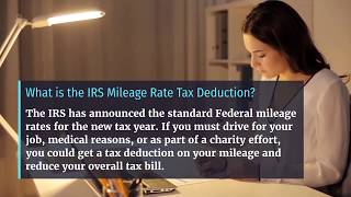 What is the IRS Mileage Rate Tax Deduction for 2020 2021 [upl. by Tillo]