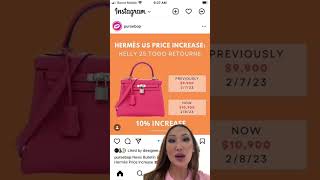 Hermes price increase alert 🚨 PriceIncrease HermesKnowledge HandbagTok HermesPriceIncrease [upl. by Tegan]