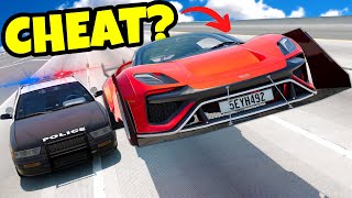 Using The FASTEST CHEAT CARS for HighSpeed Police Chases in BeamNG Drive Mods [upl. by Zoes]