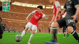 Arsenal vs Bolton  Carabao Cup 2024  Gameplay [upl. by Boccaj]