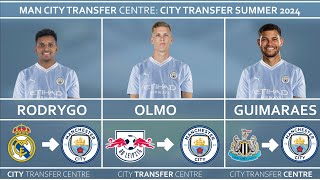 LATEST MANCHESTER CITY TRANSFER NEWS Featuring Rodrygo Dani Olmo Bruno Guimaraes  Man City News [upl. by Florette830]