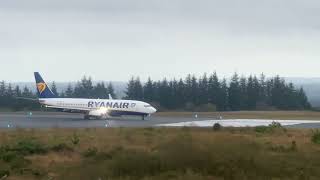 Ryanair 737800 takeoff Knock Airport spotting [upl. by Akiraa]