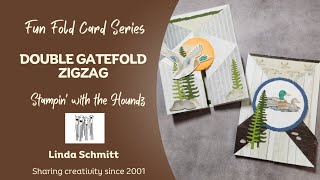 Double Gatefold ZigZag Fun Fold Series with SU Feathered Flight [upl. by Ealasaid240]