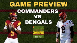 Commanders vs Bengals MNF Game Preview  Take Command [upl. by Lednyc]