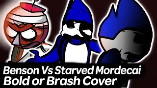 Hired or Fired  Benson vs Starved Mordecai Bold or Brash cover playable  Friday Night Funkin [upl. by Inar]