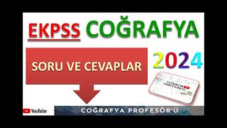 28 NiSAN 2024 EKPSS Coğrafya soruları analizi [upl. by Ttcos340]