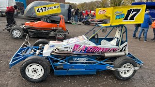 Brisca F2 Heat 1 Cowdenbeath Racewall 271024 [upl. by Stanislas]