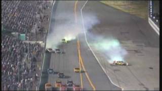 Dale Earnhardt Jr 2009 Budweiser Shootout Wreck [upl. by Sauncho]