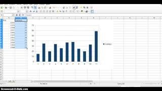 Com fer un diagrama de barres amb LibreOffice 使用LibreOffice怎么做条形统计图 [upl. by Grath]