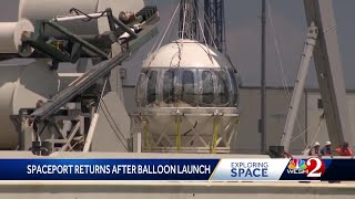 Spaceport returns successfully to Cape Canaveral after balloon launch [upl. by Bramwell792]