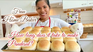 How long does it take to make a good pandesal Home made  uncutunedited video  Frau Home Baker [upl. by Htenaj870]