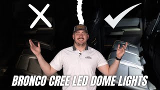 Bronco Rear Dome CREE LED Light Kit Install From F150LEDscom [upl. by Aryamoy984]