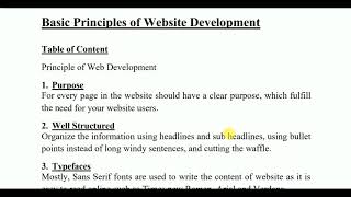 Basic Principles of Web Development  Web Designing L2 Basic Principles of web design [upl. by Chrisoula]