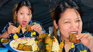 Fish curry mukbang ll yummy fish curry llasmr video mukbang ￼ [upl. by Eelirem]