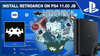 RetroArch on PS4 1100 Jailbreak offline installation Tutorial [upl. by Yuria]