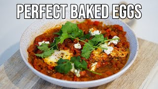 One Pan Baked Eggs  How To Make Recipe [upl. by Ever]