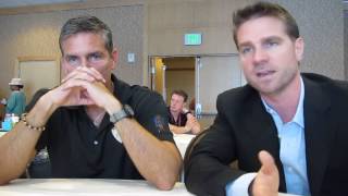 Interview with Jim Caviezel and EP Greg Plageman of Person of Interest [upl. by Waldack]