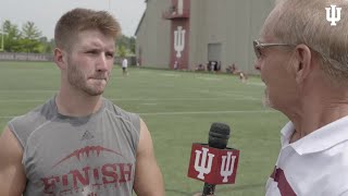 WR Luke Timian  IU Fall Camp  81018 [upl. by Dazhahs]