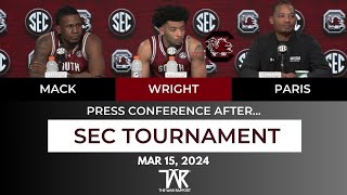 South Carolina talks about the loss to Auburn in the SEC Tournament [upl. by Nitnilc]