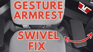 How to Tighten Loose Armrest Swivel on Steelcase Gesture [upl. by Denbrook]