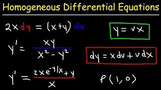 Homogeneous Differential Equations [upl. by Annadiane]