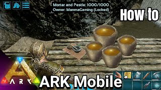 How to Make Stimulant in ARK Mobile  Tame Faster  Step by Step Tutorial  AndroidIOS [upl. by Nomannic]