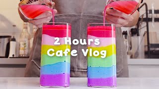 🍬지치고 힘들 땐 음료 ASMR로 힐링해요주중의 여유로움2시간 모음🤩2 Hours VlogCafe VlogASMRTasty Coffee424 [upl. by Pellegrini]