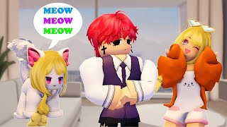 💖 My Girlfriend Is A Cat  Episode 1  Story Roblox [upl. by Yrkcaz]